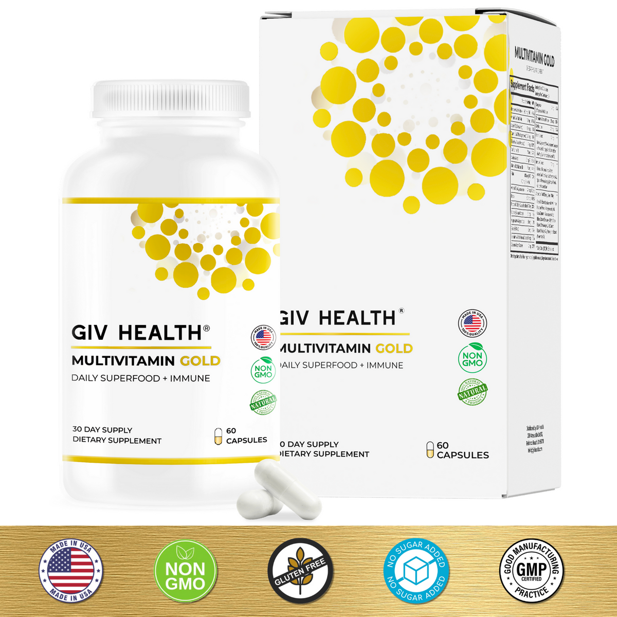 Superfood immune vitamin for adults