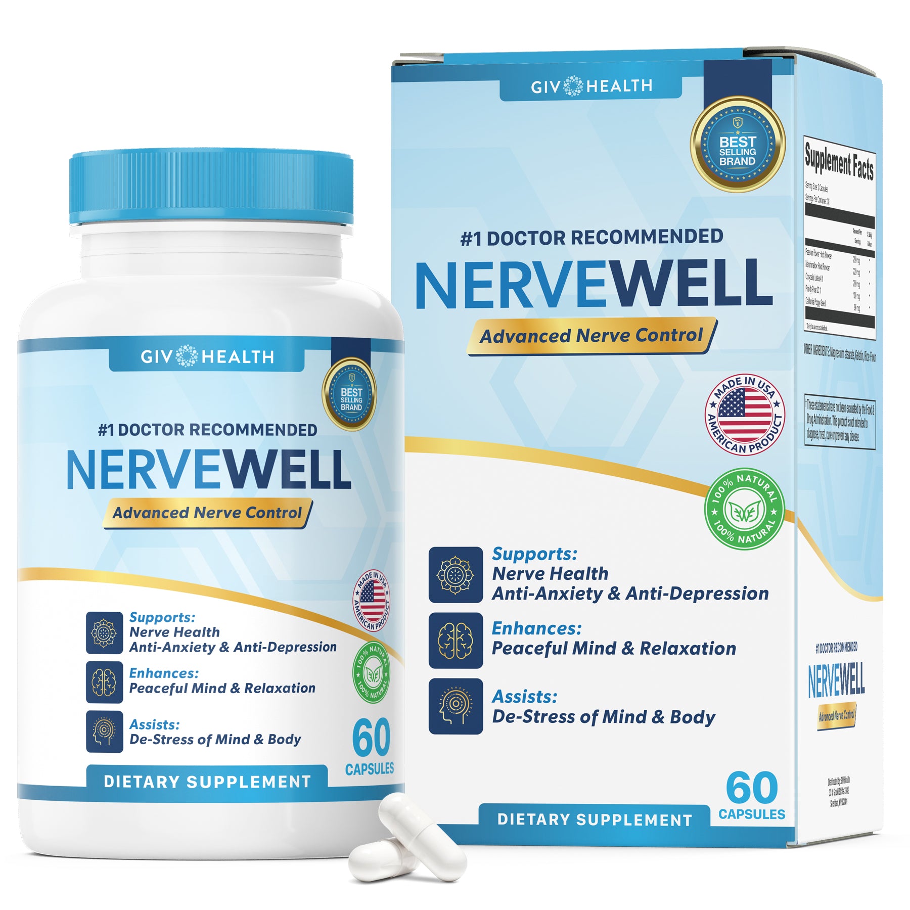 nerve control supplement for calm stress anxiety 911